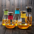 heat resistant hand blown glass filter pitcher